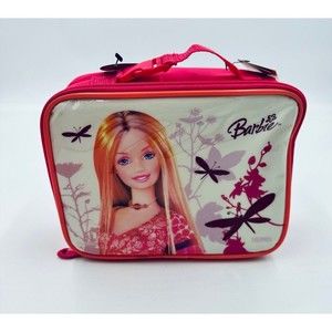 Vintage Barbie Lunch Box Bag with Shoulder Strap and Handle Thermos Soft y2k